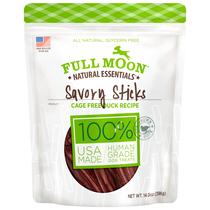 Petiscos Full Moon Essential Duck Savory Sticks para Cães - 400g