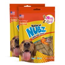 Petiscos Mastigáveis Nylabone Nubz Natural para Cães - Sabor Frango