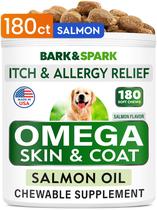 Petiscos Omega 3 para Cães BARK & SPARK - 180 Unidades com Óleo de Peixe