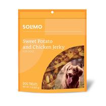 Petiscos para cães Solimo, batata doce e carne seca de frango, 1 kg