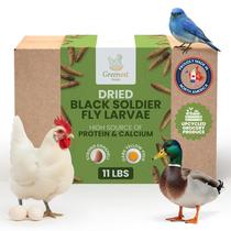 Petiscos para Galinhas Greenest Treats 5 kg Larvas Secas de Mosca-Soldado Negra Petiscos para Galinhas Greenest Treats 5 kg Larvas Secas de Mosca-Soldado Negra