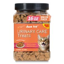 Petiscos para Gatos Just Try Cuidado Urinário 453 g Sabor Frango
