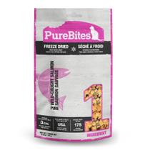 Petiscos para Gatos PureBites de Salmão Liofilizado, 1 Ingrediente, Fabricado nos EUA, 57g