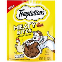 Petiscos para Gatos Temptations Meaty Bites - Frango Macio e Salgado - 122ml