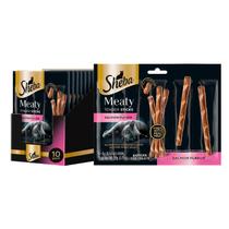 Petiscos Sheba Meaty Tender Sticks para Gatos - Sabor Salmão (50 unidades)