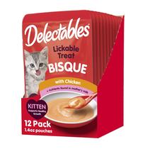 Petiscos Úmidos para Gatos Hartz Delectables Bisque Kitten - Atum e Frango