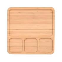 Petisqueira 4 Divisórias Bambu Para Frios E Petiscos Mimo