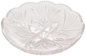 Petisqueira 4 Divisórias De Cristal Alberta Lyor - 18,5X4Cm