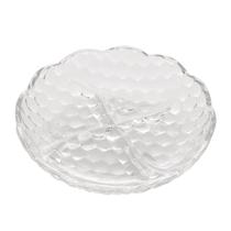 Petisqueira 4 Divisórias De Cristal Chumbo Bubble 18,5x4cm