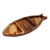 Petisqueira Assago de Madeira Teca - Albero Bello