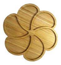 Petisqueira Bambu Tábua Prato De Servir Frios Salgados 30Cm Petisqueira Bambu Tábua Prato De Servir Frios Salgados 30Cm