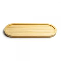 Petisqueira Bandeja Oval Bambu 33cm Resistente Petisqueira Bandeja Oval Bambu 33cm Resistente