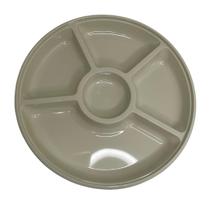 Petisqueira Bandeja Plástica Aperitivos 30CM 5 Divisões - Menplast Petisqueira Bandeja Plástica Aperitivos 30CM 5 Divisões - Menplast