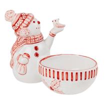 Petisqueira boneco de neve - coleção de natal - luiz salvador Petisqueira boneco de neve - coleção de natal - luiz salvador