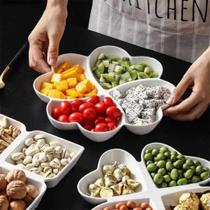 Petisqueira Branca Petiscos Aperitivo Salgados Coração 4 Divisórias Doce Queijos Fondue Pote Vasilha