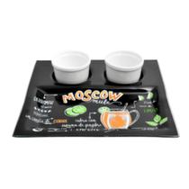Petisqueira C/ 2 Molheiras Moscow Mule Potes P/ Molho Petisqueira C/ 2 Molheiras Moscow Mule Potes P/ Molho