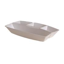 Petisqueira C/ 4 Divisoes Para Petiscos Porções Frios Queijo Amendoim Molheira