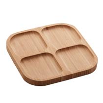PETISQUEIRA C/4 DIVISORIAS DE BAMBU SQUARE 20x20x1,6cm - Lyor