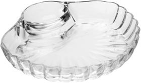 Petisqueira C/ Divisória Molho 21,5cm Vidro Wolff Molheira