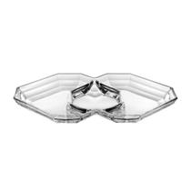 Petisqueira Canova 3 divisórias em Vidro 32 cm - Vidivi