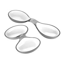 Petisqueira Com 2 Pratos Vintage Cinza Céu Everyday - Guzzini