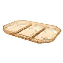 Petisqueira com 3 divisórias em cristal ecológico L'Hermitage