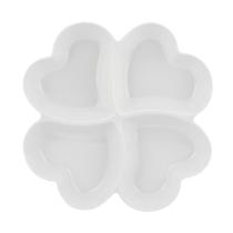 Petisqueira Coração 4 Divisórias Petisco Melamina 27cm