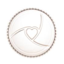 Petisqueira Cristal Coração 23,5x2,5cm