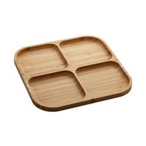 Petisqueira de Bambu com 4 Divisórias Quadrada Petisqueira de Bambu com 4 Divisórias Quadrada