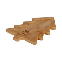 Petisqueira de Bambu Natalina em Formato de Árvore de Natal Petisqueira de Bambu Natalina em Formato de Árvore de Natal