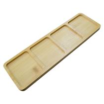 Petisqueira de Bambu Retangular 33x10 cm Petisqueira de Bambu Retangular 33x10 cm