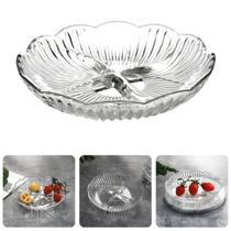 Petisqueira de Frios Redonda em Vidro 18,3 cm com 4 Divisórias Elegante e Prática para Servir