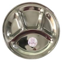Petisqueira de Inox 30x2,5cm - com 4 divisórias - MX-3030