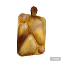 Petisqueira de Madeira 5 Compartimentos Decoraçao Artesanal 38x28cm1cm Petisqueira de Madeira 5 Compartimentos Decoraçao Artesanal 38x28cm1cm