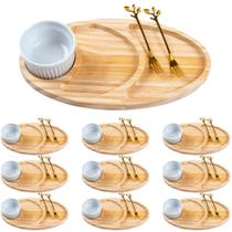 Petisqueira de Madeira Atacado Com Garfinhos