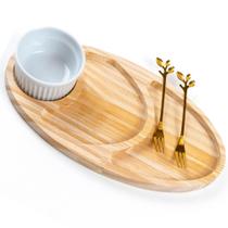 Petisqueira de Madeira com Garfinhos Mesa Posta