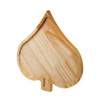 Petisqueira de Madeira (Pokerwood Naipe do Baralho - Espada) 25cm