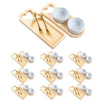 Petisqueira de Madeira Preço Atacado Kit Com Garfinhos Petisqueira de Madeira Preço Atacado Kit Com Garfinhos