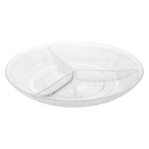 Petisqueira de Vidro com 3 Divisórias Angel 21,5cm - Lyor
