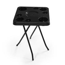 Petisqueira Dobrável Mesa Com Porta Copo Para Piscina