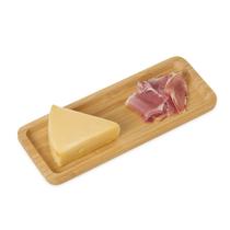 Petisqueira Em Bambu Bandeja Retangular 26x10 Frios E Decoração