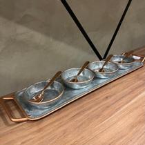 Petisqueira Em Flandres Prata E Cobre Craw - Kit