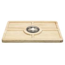 Petisqueira Em Madeira Com Molheira Central 37x24,5x2cm