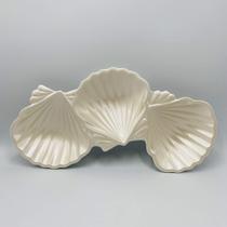 Petisqueira em Melamina Formato 3 Conchas (pérola) 32x16x4cm