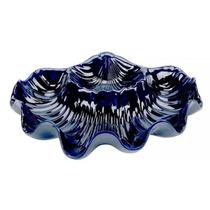 Petisqueira em Melamina Formato Concha Azul 37x28x7,8cm 50226 - EntreCasa Petisqueira em Melamina Formato Concha Azul 37x28x7,8cm 50226 - EntreCasa