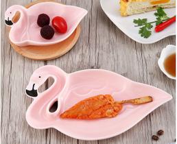 Petisqueira flamingo Cerâmica Grande