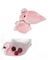 Petisqueira Flamingo Cerâmica Pequena