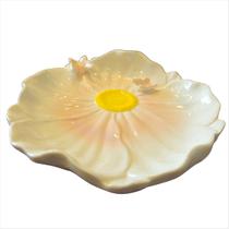 Petisqueira Flor Borboleta Rosa Decoração Mesa Posta 16cm