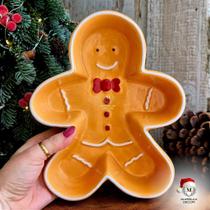 Petisqueira Gingerbread em Cerâmica para Decoração