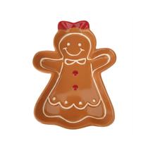 Petisqueira gingerbread marrom ceramica 2cm cromus